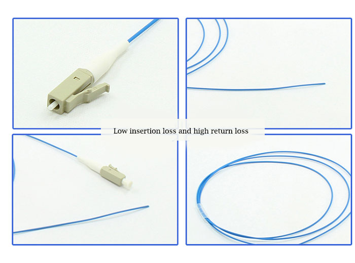LC Multimode Singal Core Fiber Patch Cord 50/125 Pigtail